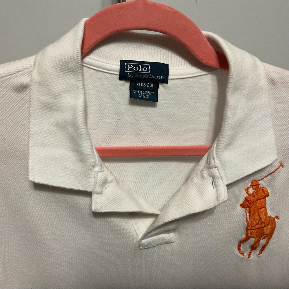Polo Ralph Lauren White Short Sleeve Polo Shirt Size XL - Picture 4 of 4